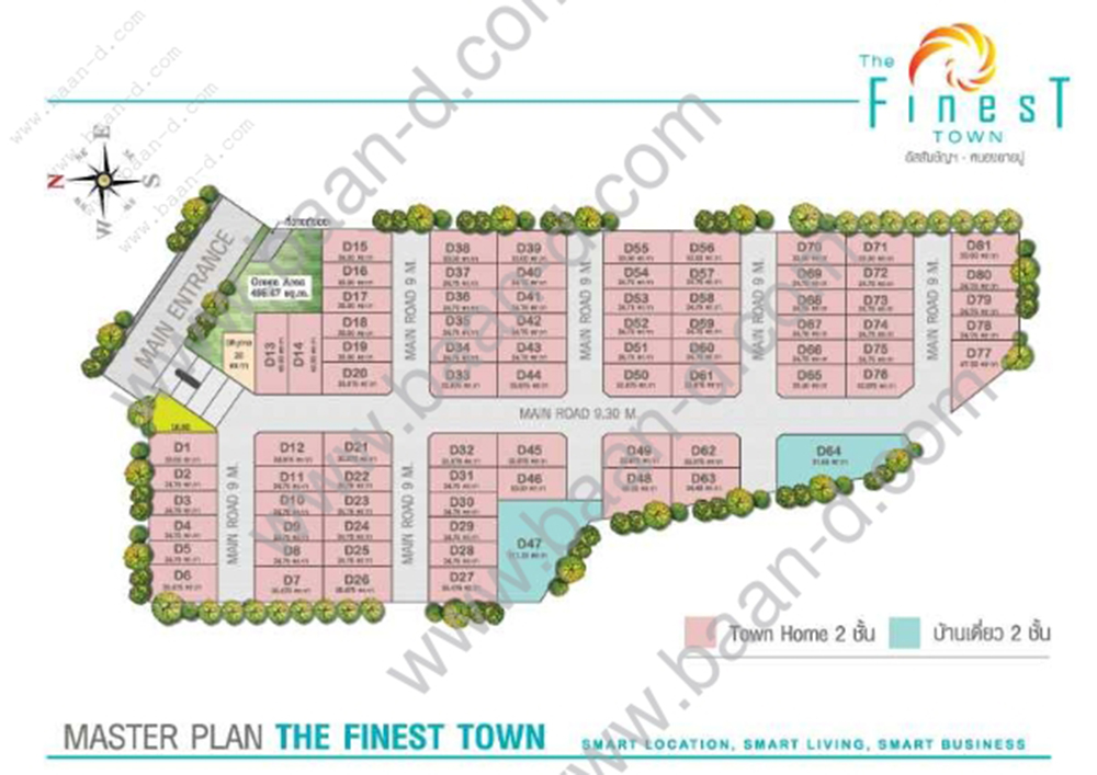 [บ้านชลบุรี] The Finest Town ทาวน์โฮม อัสสัมชัญ-หนองยายบู่